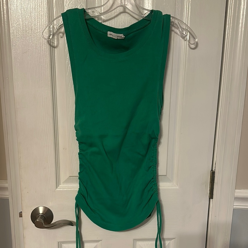 Good American Sleeveless Ruched Tank